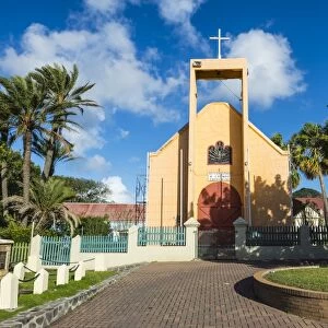 Church, Oranjestad, in the capital of St. Eustatius, Statia, Netherland Antilles