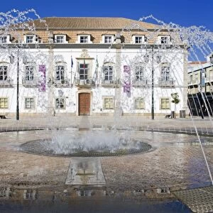 City Hall in 1st May Square, Portimao, Algarve, Portugal, Europe