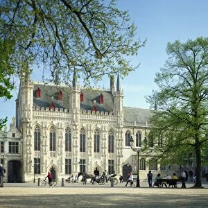 City Hall, Bruges Square, Bruges, Belgium, Europe