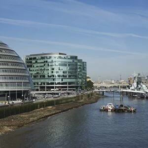 City Hall on the South Bank, River Thames, London, England, United Kingdom, Europe