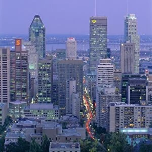 City skyline, Montreal, Quebec Province, Canada, North America