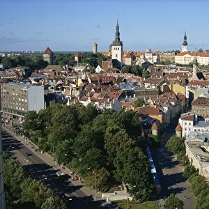 City skyline, Tallinn, Estonia, Baltic States, Europe