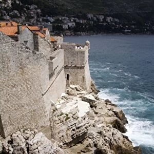 City Walls, Dubrovnik, Dalmatia, Croatia, Europe
