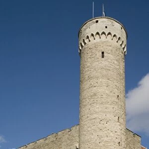 City walls and Tall Herman Tower, Tallinn, Estonia, Baltic States, Europe