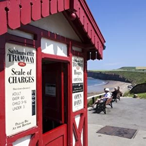 Top Cliff Tramway Kiosk at Saltburn by the Sea, Redcar and Cleveland, North Yorkshire, Yorkshire, England, United Kingdom, Europe