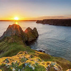 Three Cliffs Bay, Gower Peninsula, Swansea, Wales, United Kingdom, Europe