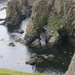 Cliffs, Fair Isle, Shetlands, Scotland, United Kingdom, Europe