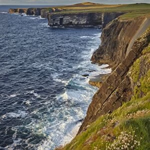 The cliffs at Loop Head, near Kilkee, County Clare, Munster, Republic of Ireland, Europe
