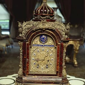 Clock in Dolmabahce Palace, Istanbul, Turkey, Europe