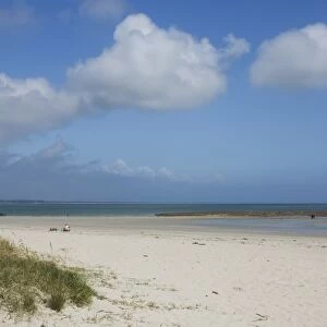 The coast and beach at Plage de Teven, near Loctudy, Southern Finistere