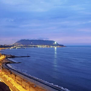 Coast of Miraflores District, Lima, Peru, South America