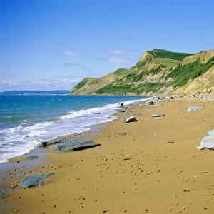 The coast and Thorncombe Beacon, Dorset, England, UK