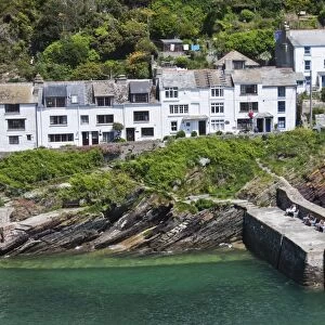 The coastal village of Polperro in Cornwall, England, United Kingdom, Europe