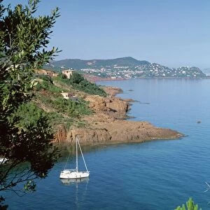 Coastline, Esterel, Cote d Azur, Provence, Mediterranean, France, Europe