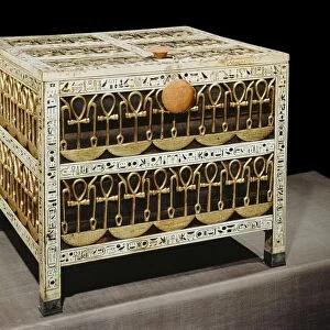 Coffer from the treasury, made from wood and ivory with applied gold and silver