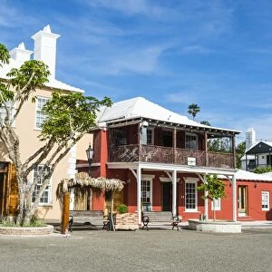 Colonial houses in the Unesco World Heritage Site, the historic Town of St George