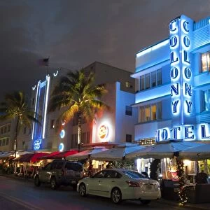 Colony Hotel, Ocean Drive, South Beach, Miami Beach, Florida, United States of America