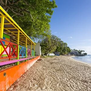 Colourful Beach Hut, Speightstown, St. Peter, Barbados, West Indies, Caribbean, Central