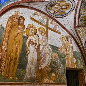 Colourful Crypt of the Frescoes, UNESCO World Heritage Site, Udine, Friuli-Venezia Giulia