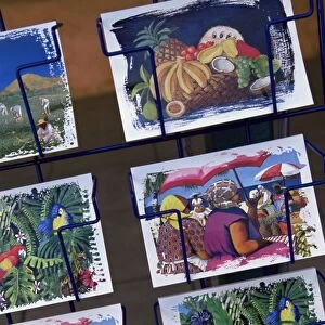 Colourful postcards for sale