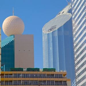 Contemporary architecture, Abu Dhabi, United Arab Emirates, Middle East