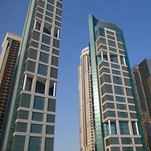 Contemporary architecture in City Centre, Doha, Qatar, Middle East