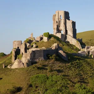 Corfe Castle, Corfe, Dorset, England, United Kingdom, Europe