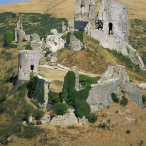 Corfe Castle, Dorset, England, United Kingdom, Europe