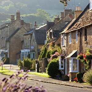 Cotswold cottages, Broadway, Worcestershire, Cotswolds, England, United Kingdom, Europe