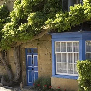 Cottage in the main street of the village, Broadway, The Cotswolds, Gloucestershire