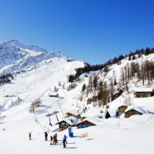 Courmayeur ski resort, Aosta Valley, Italian Alps, Italy, Europe