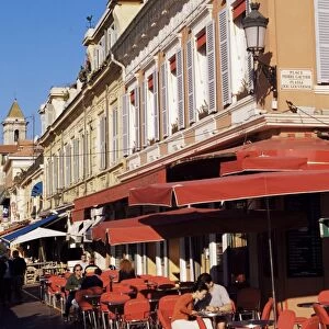 Cours Saleya, Nice, Alpes Maritimes, Cote d Azur, Provence, France, Europe