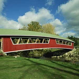 Covered bridge at Conway, New Hampshire, New England, United States of America