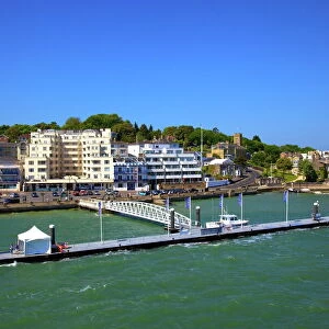 Cowes from the sea, Cowes, Isle of Wight, England, United Kingdom, Europe