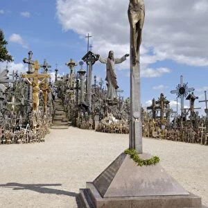 Cross laid by Pope John Paul II in 1993 at the Hill of Crosses