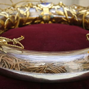 Crown of Thorns, one of Christs Passion relics, Notre Dame Cathedral, Paris, France