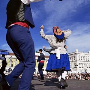 Dancing during cultural street show