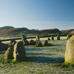 Dawn, Castlerigg Stone Circle, Keswick, Lake District, Cumbria, England