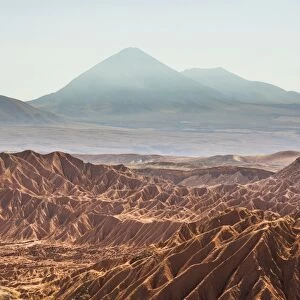 Death Valley (Valle de la Muerte) and Licancabur Volcano, San Pedro de Atacama, Atacama Desert