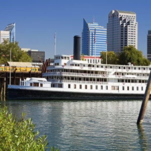 Delta King Paddle Steamer in Old Town Sacramento, California, United States of America