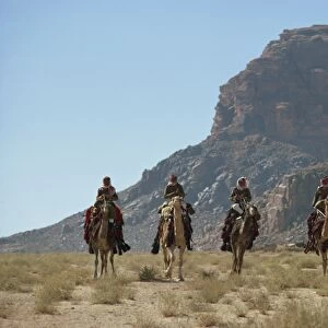 Desert patrol on camels