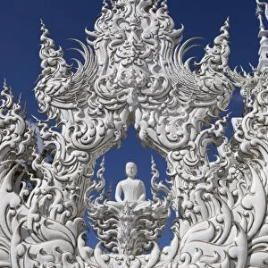 Detail, Wat Rong Khun (White Temple), Chiang Rai, Northern Thailand, Thailand, Southeast Asia, Asia