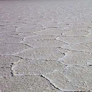 Details of the salt deposits in the Salar de Uyuni salt flat, southwestern Bolivia, Bolivia, South America