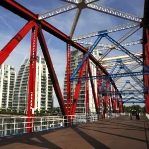 Detroit Bridge, Salford Quays, Manchester, England, United Kingdom, Europe