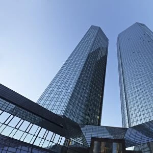 Deutsche Bank office tower block, Frankfurt, Hesse, Germany, Europe