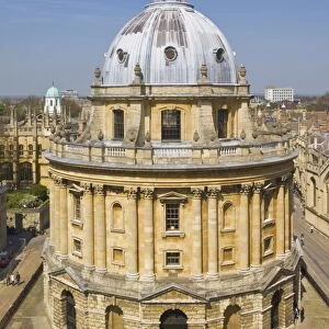 The dome of the Radcliffe Camera, university city of Oxford, Oxfordshire