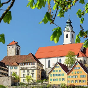 Dominican monastery with Heilig Kreuz collegiate church, Horb am Neckar, Black Forest, Baden Wurttemberg, Germany