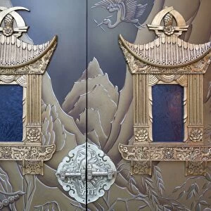 Door detail of Graumans Chinese Theater, Hollywood Boulevard, Hollywood