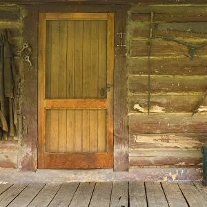 Door, historic Tom Groggin Station, Kosciuszko National Park, New South Wales