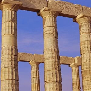 Doric columns of the Temple of Poseidon at Cape Sounion